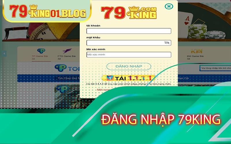 đăng nhập 79king